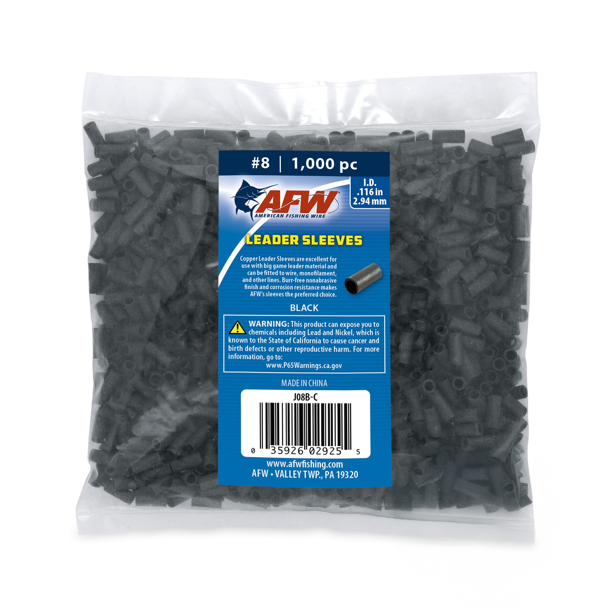 American Fishing Wire Single Barrel Crimp Sleeves