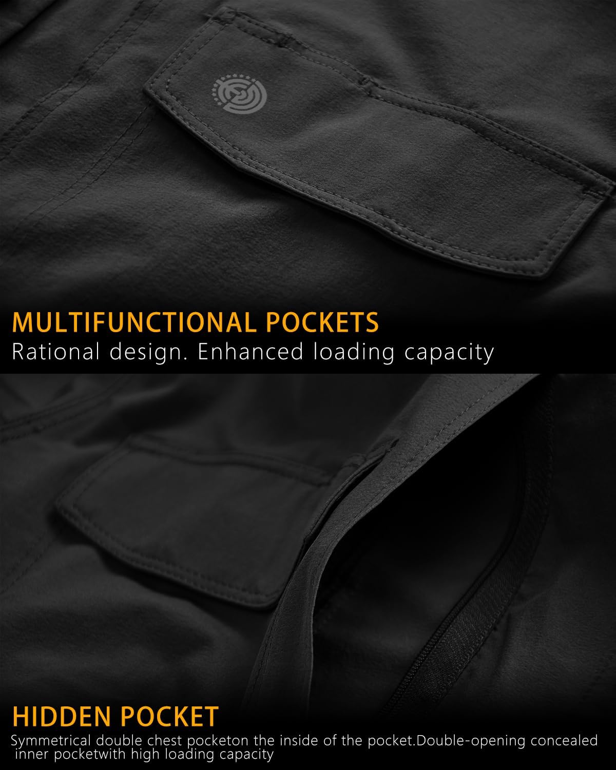 Men's Tactical Shirts Breathable Quick Dry Long Sleeve Fishing Shirt Sun Protection Outdoor Lightweight Button-Up Work Shirt - Image 4