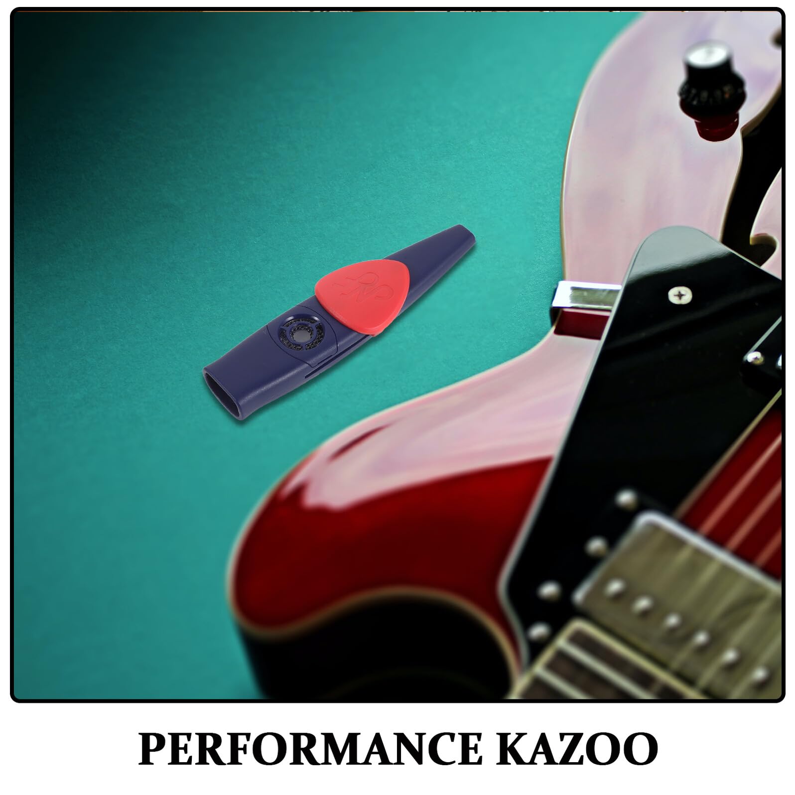 Kazoo Métallique Professionnel pour Débutants Instrument de Musique Compact et Léger pour Accompagnement Guitare et Voyage