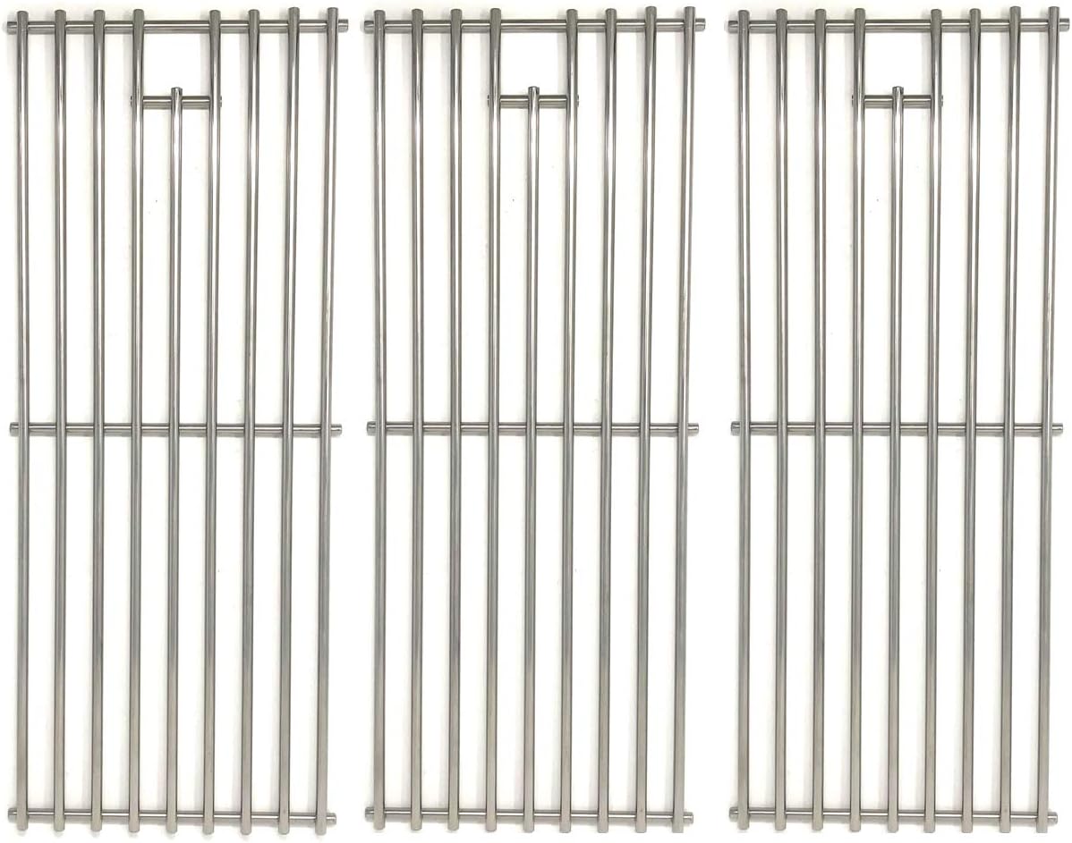 Replacement Stainless Steel Cooking Grid for Perfect Flame 720-0335, 730-0335, Ducane 3040004 & BBQ Galore XG4TBWN Gas Grill Models, Set of 3