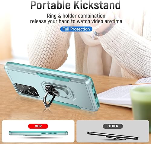 Miniatura 2 de Fucozan Funda para Samsung Galaxy A52 5G Galaxy A52 4G con anillo de soporte, resistente protección de grado militar a prueba de golpes para Galaxy