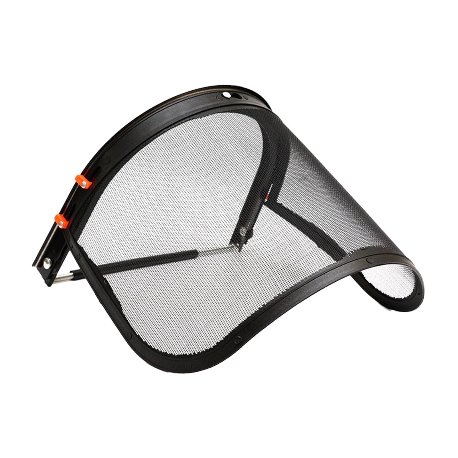 Visière en fil d'acier avec support pour casque de protection de jardin noir
