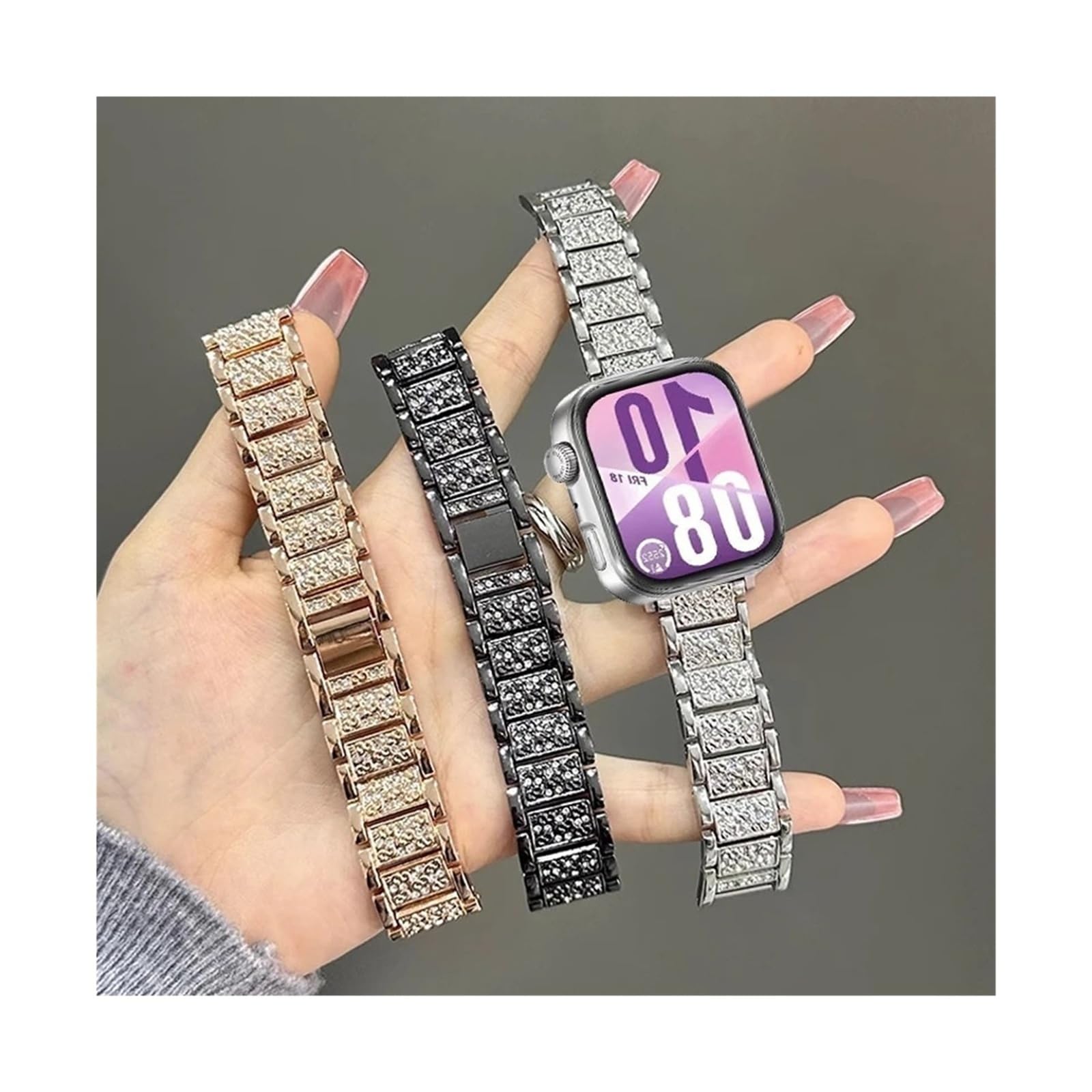 For Huawei Watch Fit 5 4 3 4Pro 5Pro damska metalowa bransoletka nadgarstek