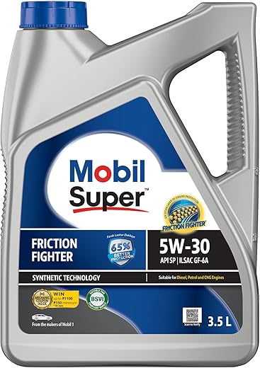 Mobil Super Friction Fighter 5W-30 Multigrade Petrol/Diesel Engine Oil (3.5L)