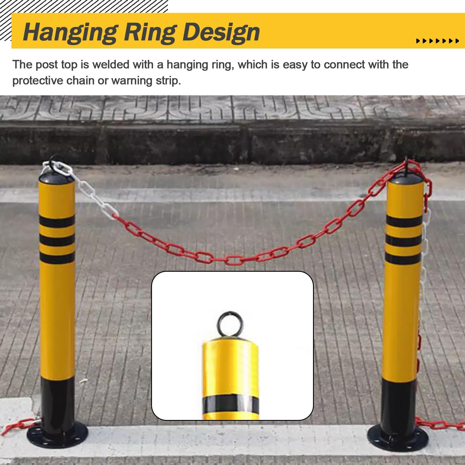 Cône de sécurité, cônes de sécurité réfléchissants - Borne de délimitation de Circulation verrouillable pour allées, trottoirs et parkings - Canalisation Amovible pour écoles et hôpitaux - D