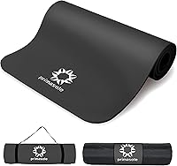 Primasole 1/2 Inch Extra Thick NBR Yoga Mat - Non-Slip Textured, Lightweight with Strap & Case for Yoga, Pilates, Gym, Home (Multiple Colors)