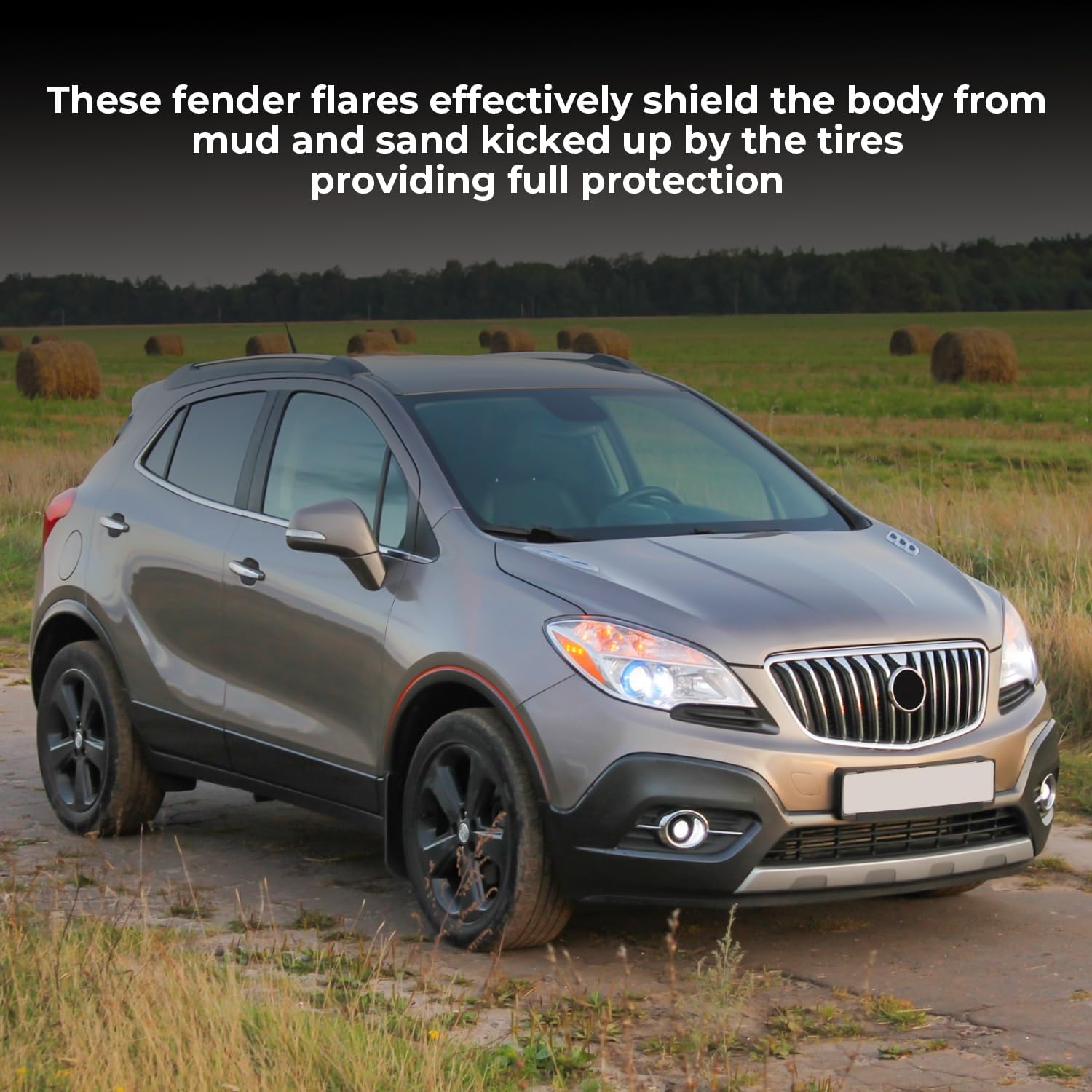 KARPAL Front Wheel Arch Molding Fender Flare Compatible with 2013-2022 Buick Encore, Passenger Side, Replacement 95275469 GM1291247