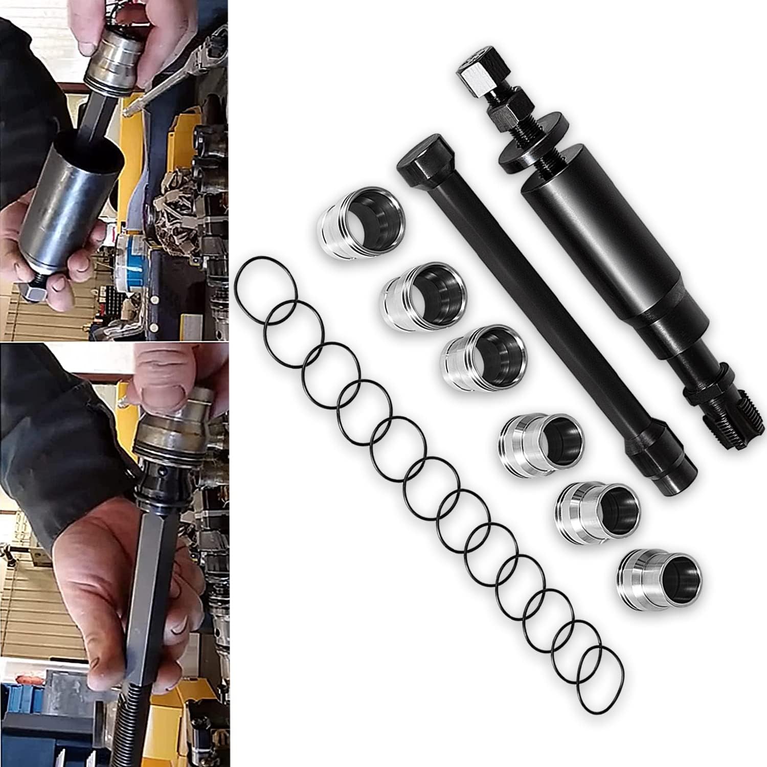 Injector Sleeve Cup Removal Installation tool with Parts Kit for CAT