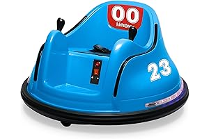 6V Electric Ride On Bumper Car for Kids and Toddlers with LED...