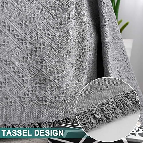 Miniatura 4 de MYSKY HOME Funda de sofá para sofá de 3 cojines, protector de sofá seccional para mascotas, manta de sala de estar geométrica para perros (XL, 91 x