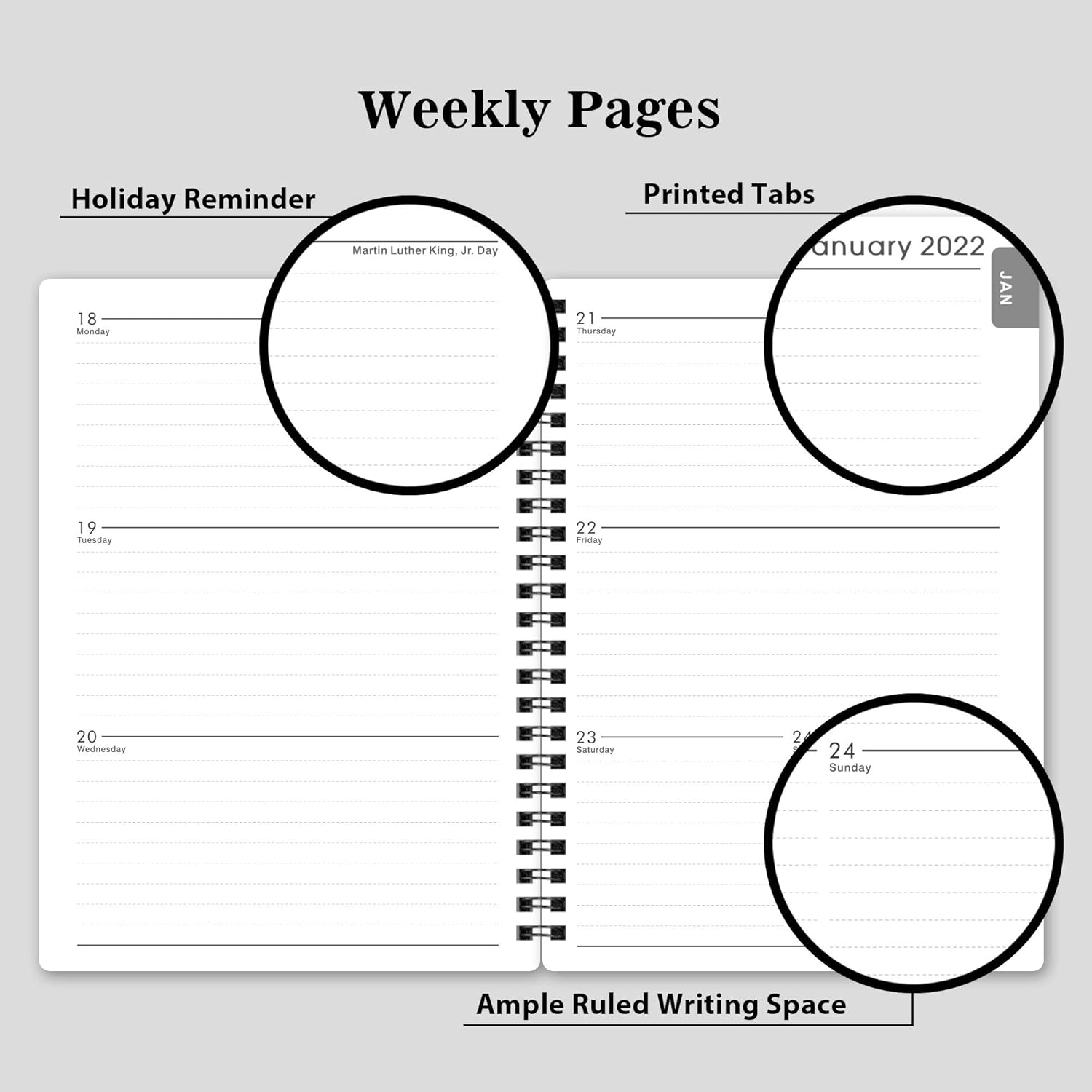 Planner 2021-2022 - Weekly & Monthly Academic Planner form July. 2021 to June. 2022, 6.25 in × 8.3 in - Classic Black, Improving Your Time Management Skill : Office Products