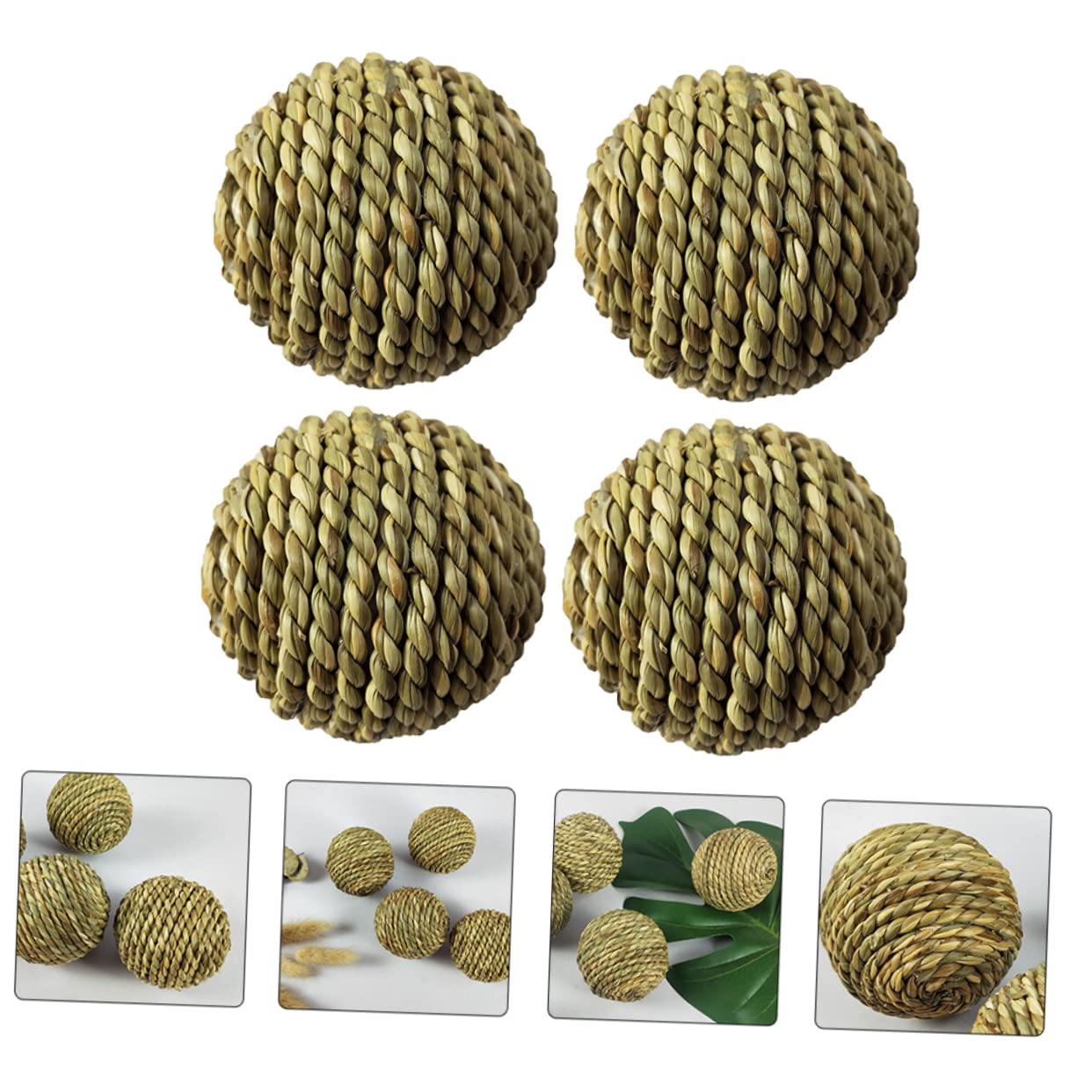 BESPORTBLE 12piezas Juguete para Mascotas De Pájaro y Roedores Bola De Natural para Niblar para Hámsters Cobayas y Aves