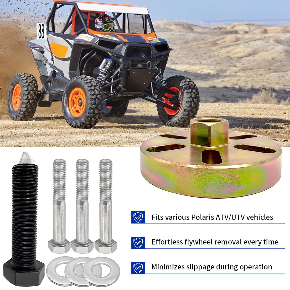 Bukimiseh Flywheel Puller Removal Tool For Polaris ATV/UTV – Magnum, Sportsman, Scrambler 400/500