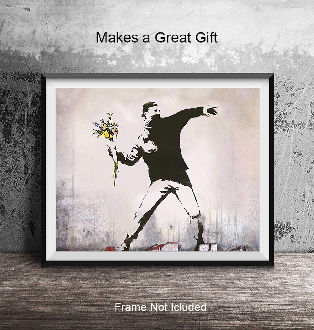 The World of Banksy Flower Thrower/ポスター The World of Banksy Flower Thrower（バンクシー） ポスター