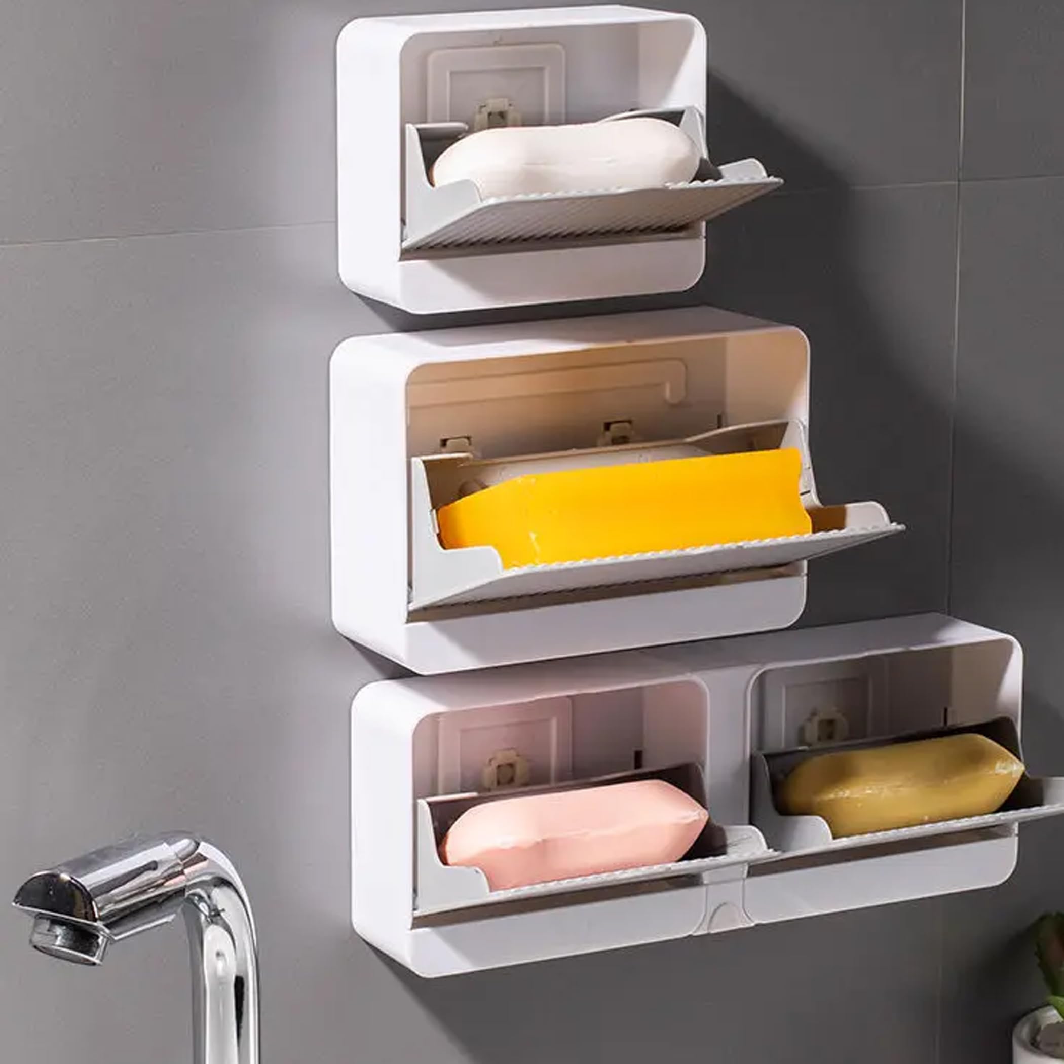 See full amazon price history chart for Brain Freezer New Creative Wall Mounted Soap Box with Lid Double Grids Soap Draining Rack Bathroom Soap Holder, Grey, Plastic Brain Freezer New Creative Wall Mounted Soap Box with Lid Double Grids Soap Draining Rack Bathroom Soap Holder, Grey, Plastic (B0CTSS4G5Z) Amazon Price History, Amazon Price Tracker