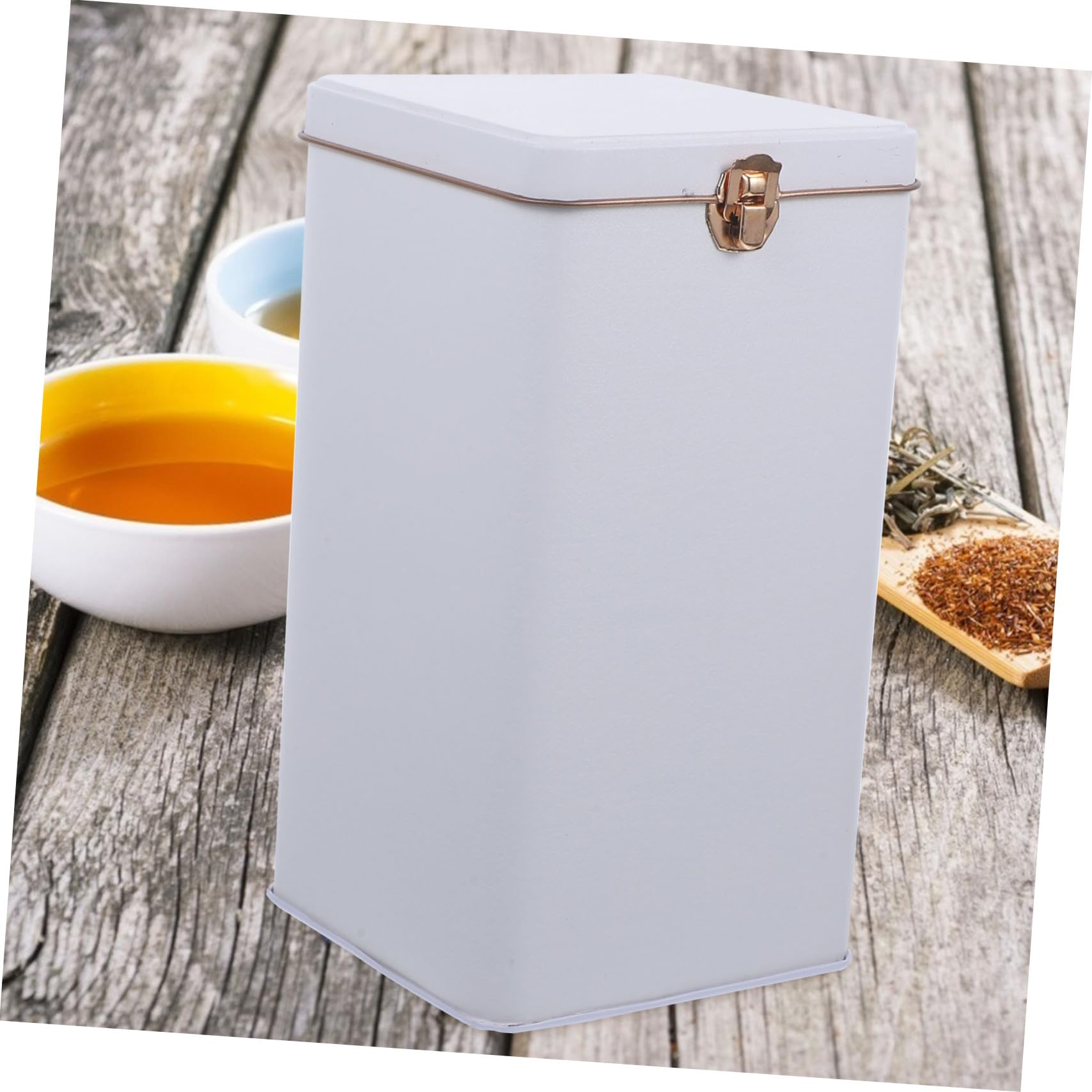 Ipetboom Lata para Té de Hojalata, Recipiente Seguro y Pulido para Almacenar Té Suelto y Café, Adecuado para Viajar y Organizar Cocina