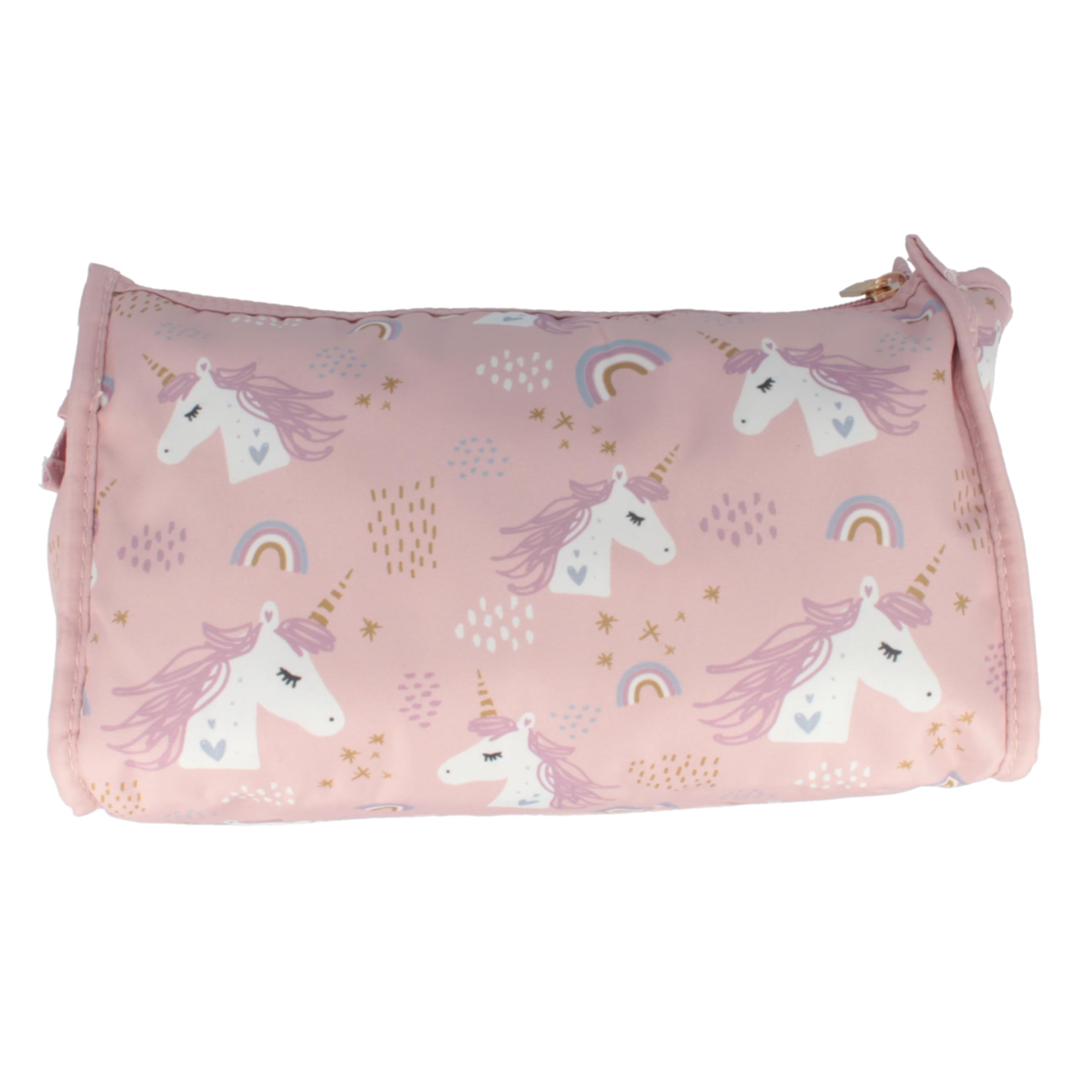 OFFSCH Einhorn-Kosmetiktasche Aus Plüsch – Reise-Make-up-Beutel Mit Cartoon-Einhorn, Ca. 20x16x8,5 Cm