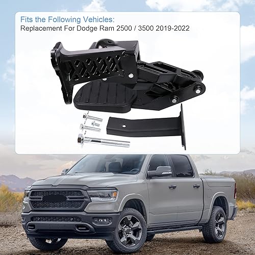 Miniatura 2 de Repuesto de escalón de cama de esquina trasera para Dodge Ram 2500 3500 2019 2020 2021 2022 reemplaza 82215842AH 82215842AD 82215842AE 82215842AC