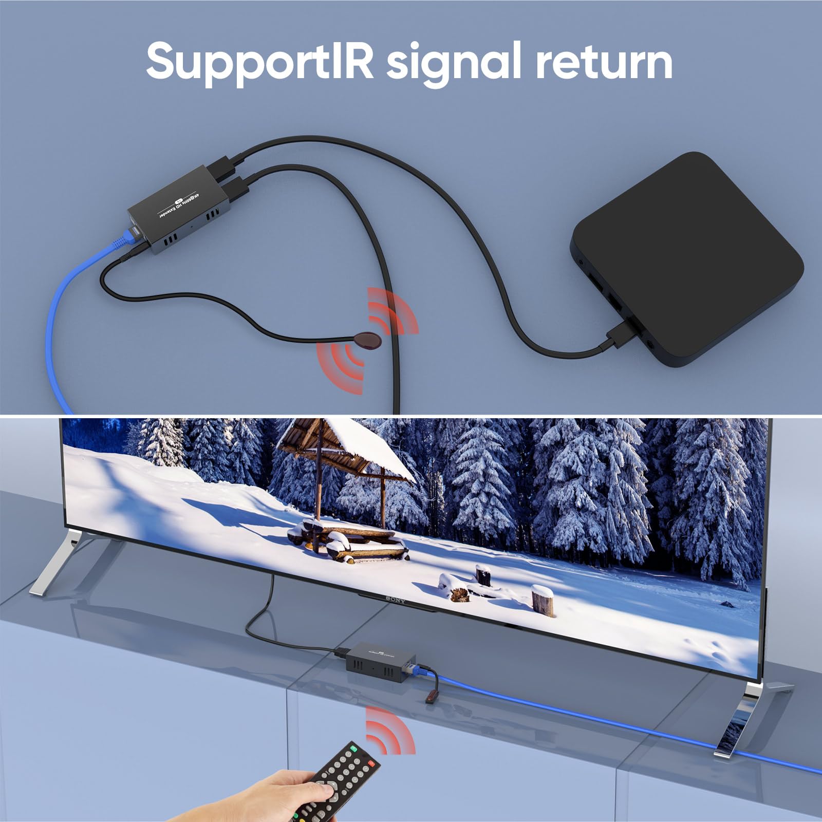 Amazon.com: 4K HDMI Extender Ultra HD 4K@60Hz Over CAT5e/6/7