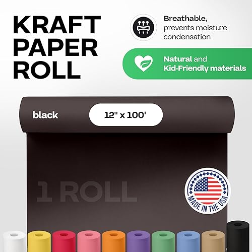 Vista 254 de IDL Packaging - Rollo de papel de estraza marrón de 48 pulgadas x 150 pies (1,800 pulgadas), 50 libras (paquete de 6), resistente, para embalar