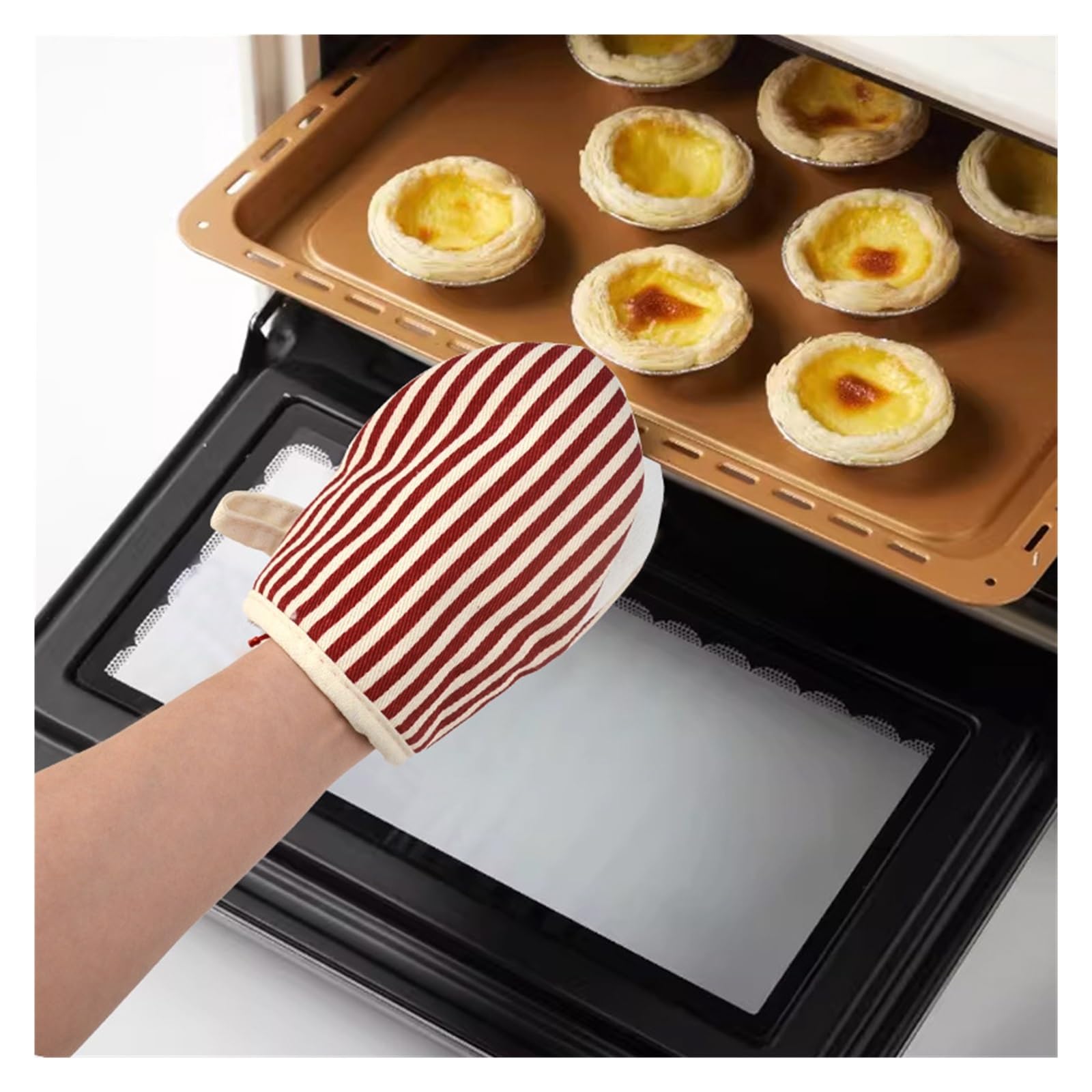 1 Paire De Gants Anti-brûlure pour Cuisine | Gants de poignée de main de four à micro-ondes résistants aux hautes températures de cuisine et de ménage(Green)