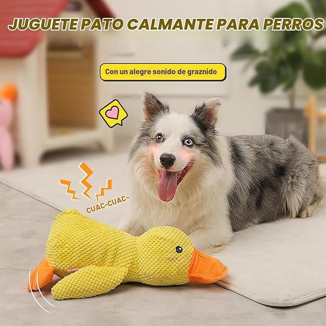 Foto 3 de 8 de ZUMME 28x 32cm Juguete para Masticar Pato. Peluche chirriante, Juguete Interactivo para Perros