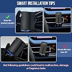 Voiture intelligente Air Freshener: Revolutionary Smart Car Diffuser Vent Clip avec 3 Exclusivité 10 ml Fragrances (collecte d'essence de frêne (fraiseuse grise))