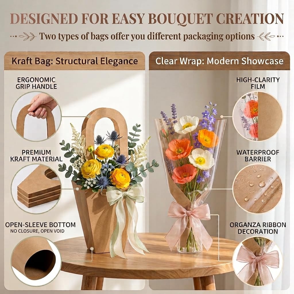 94 Pcs Flower Bar Buckets Set for Bridal Shower,DIY Bloom Bar Supplies Set image 5
