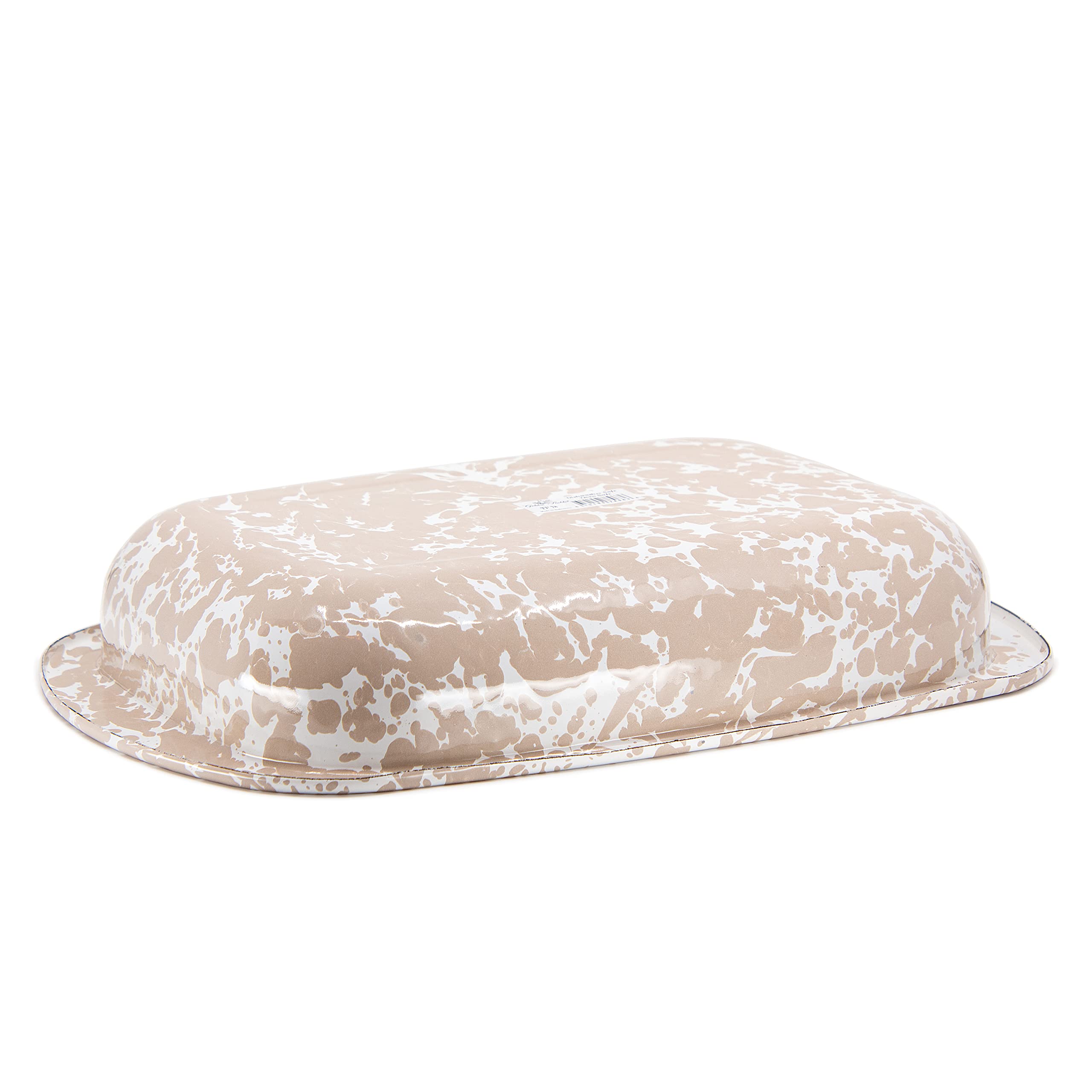 Golden Rabbit Moule à gâteau en émail - Motif tourbillon taupe - 3 l