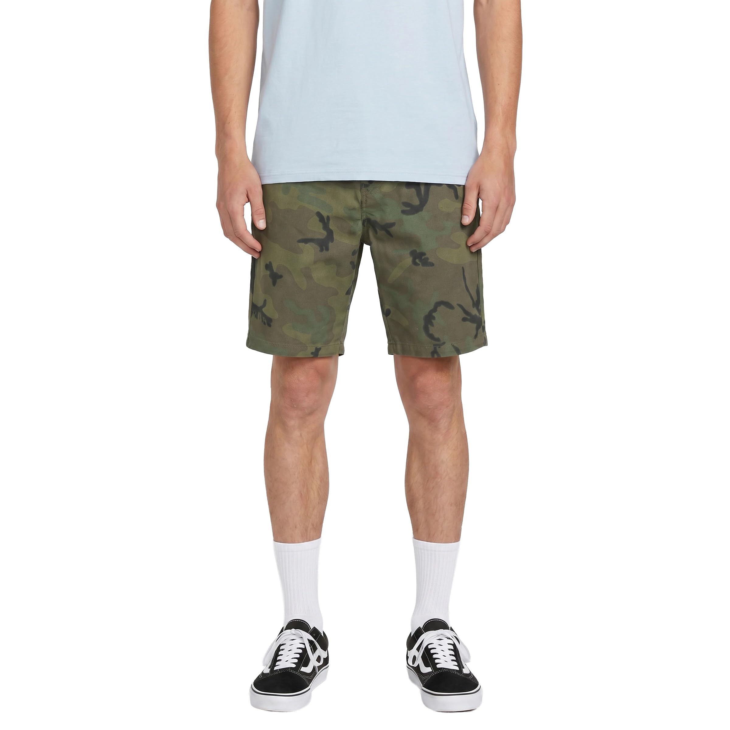 Volcom Men's Vmonty Stretch Chino Short, Camo, 34