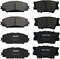 Vista 62 de Juego de pastillas de freno delanteras y traseras de 4 ruedas de repuesto de pastillas de freno de disco de cerámica para Nissan Pathfinder