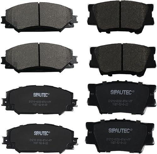 Miniatura 62 de Juego de pastillas de freno delanteras y traseras de 4 ruedas de repuesto de pastillas de freno de disco de cerámica para Nissan Pathfinder