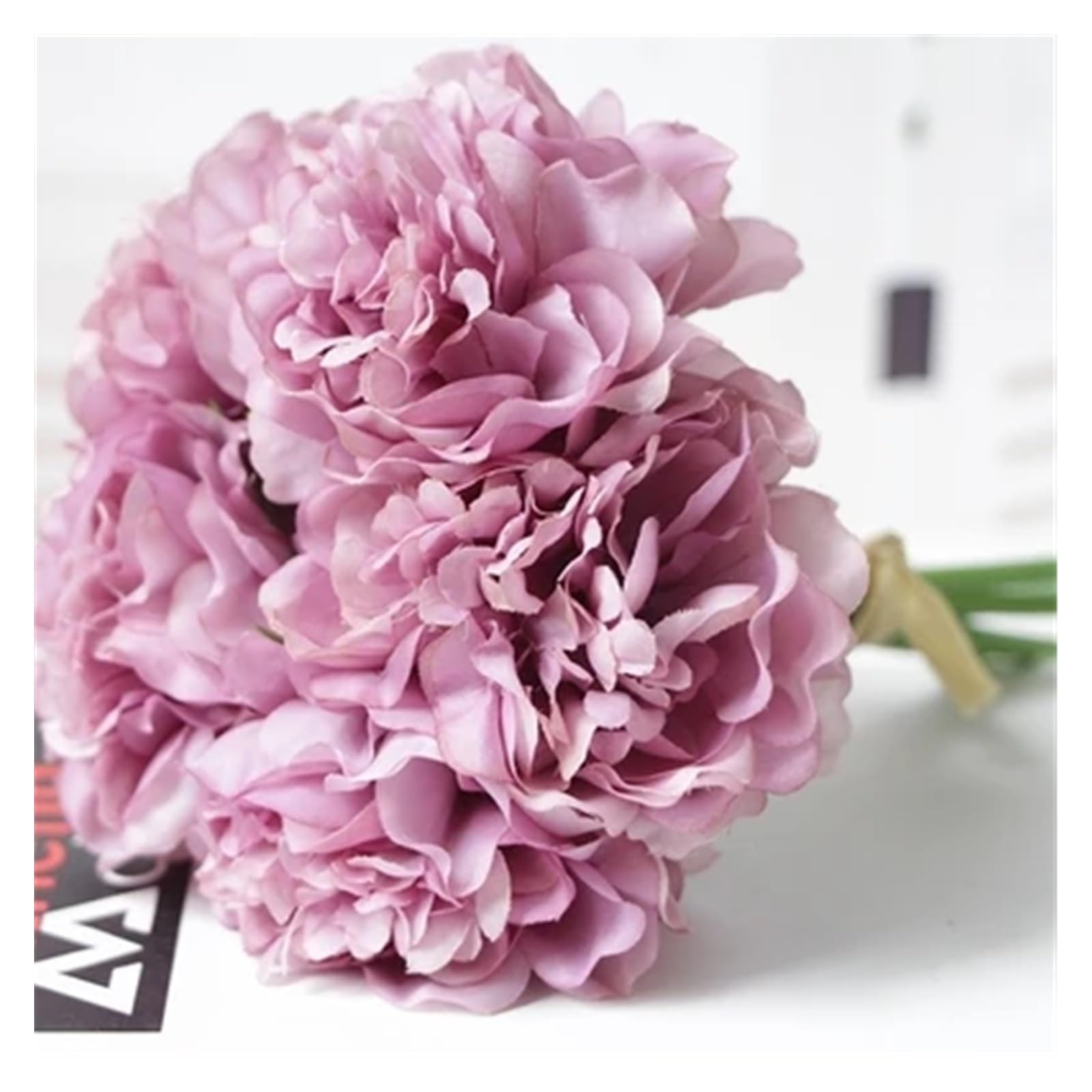 Faux hortensia violet pour décoration de fête sans entretien et durable