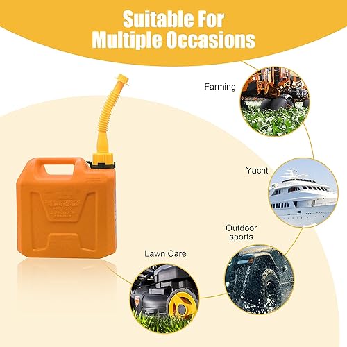 Miniatura 14 de Kit de repuesto de boquilla amarilla para latas, repuesto de boquilla para la mayoría de latas de 1/2/5/10 galones, juego de boquillas con boquillas