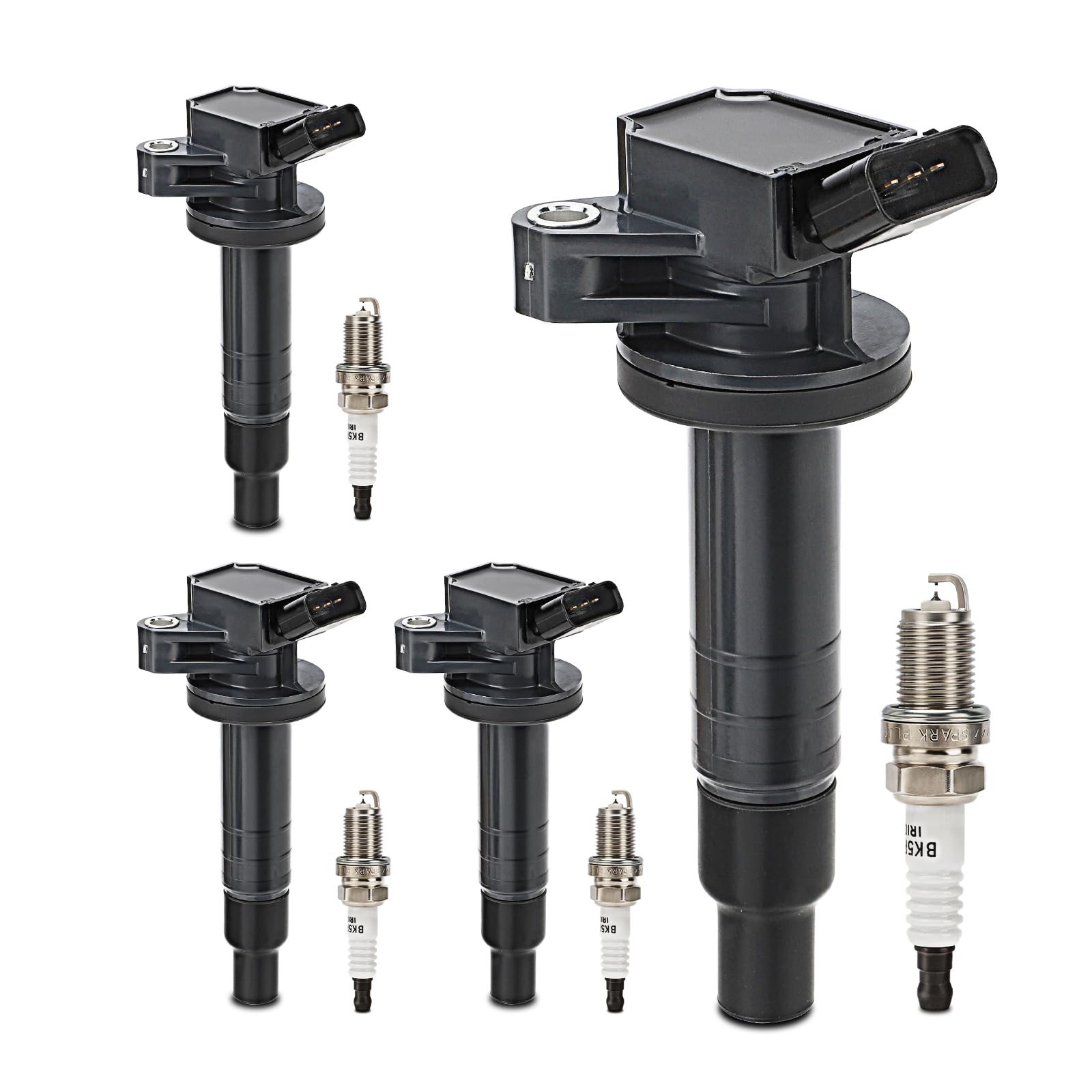 UF247 Ignition Coil &amp; 4503 Double Iridium Spark Plug for 1999-2008 Toyota