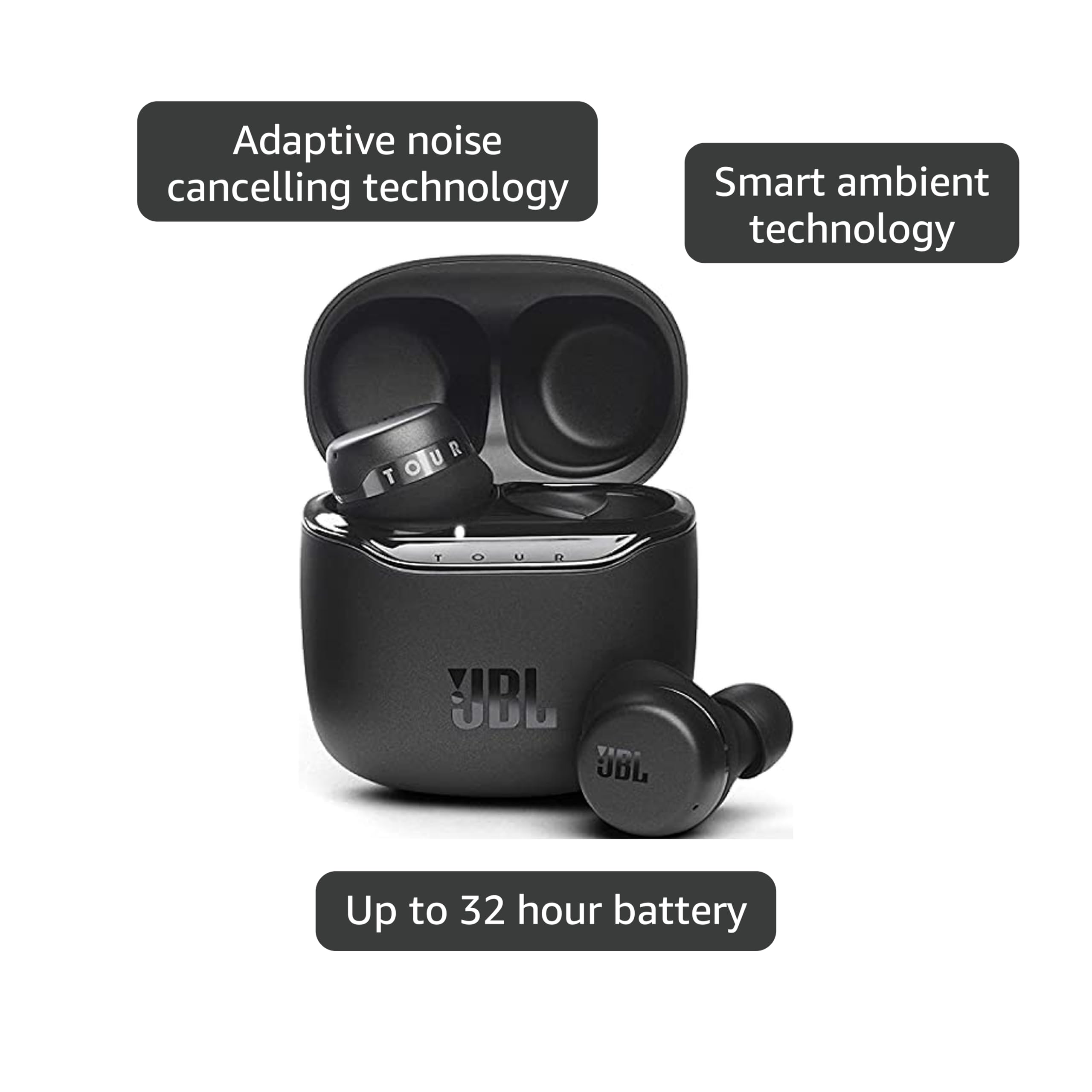 JBL Tour PRO+ TWS True Wireless Bluetooth Earbuds, Noise