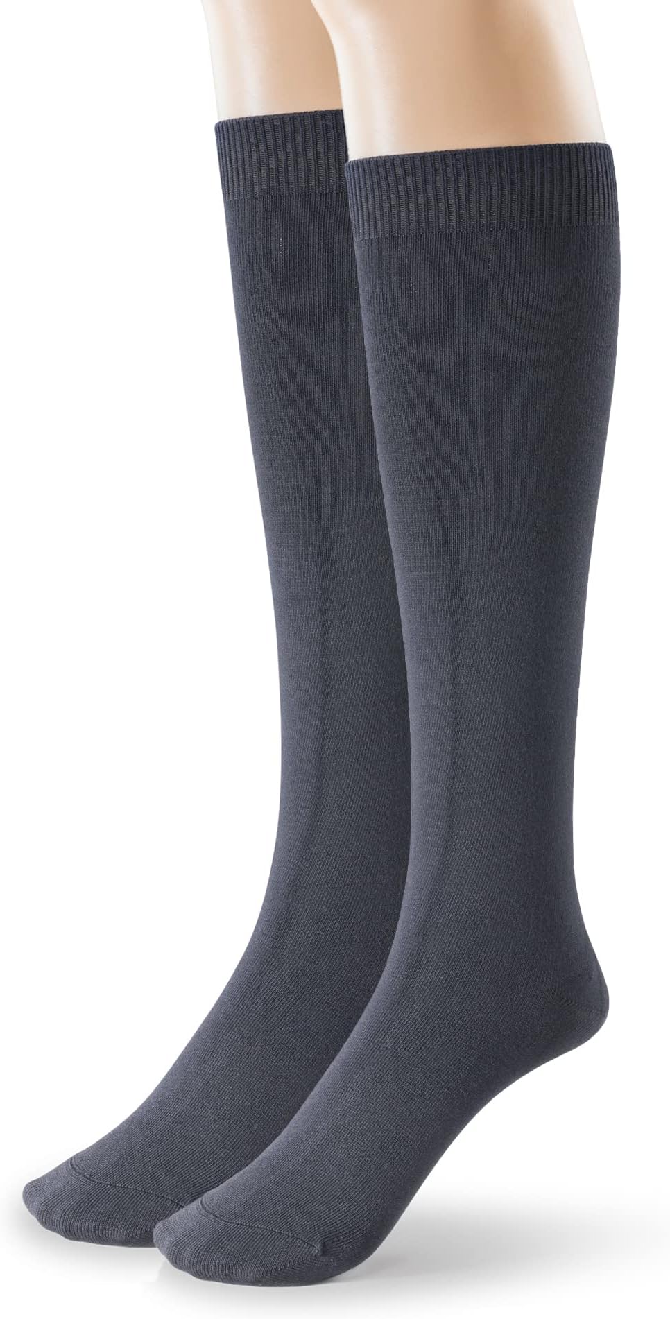 Silky ToesMens Modal Knee High Socks 2-4 Pk Long Tube Over the Calf Dress Socks