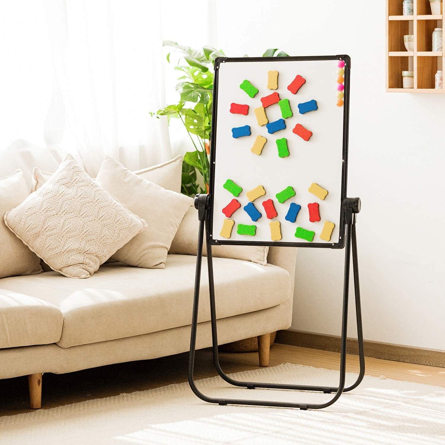 Firstopp Dry Erase Eraser Premium Magnetic Whiteboard Eraser Office Board Erasers Bone-Shaped Cube Erasers Chalkboard Cleaner Suitable for Classroom,Home,Working,Blue(24 PCS) : Office Products