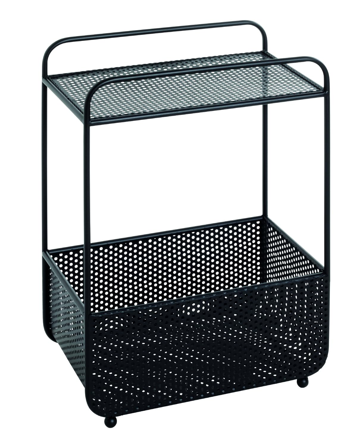PEGANE Table d'appoint en métal Coloris Noir - Longueur 41 x Profondeur 25 x Hauteur 58 cm