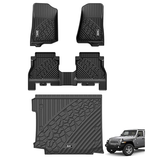 3W TPE Floor Mats & Cargo Liner Set