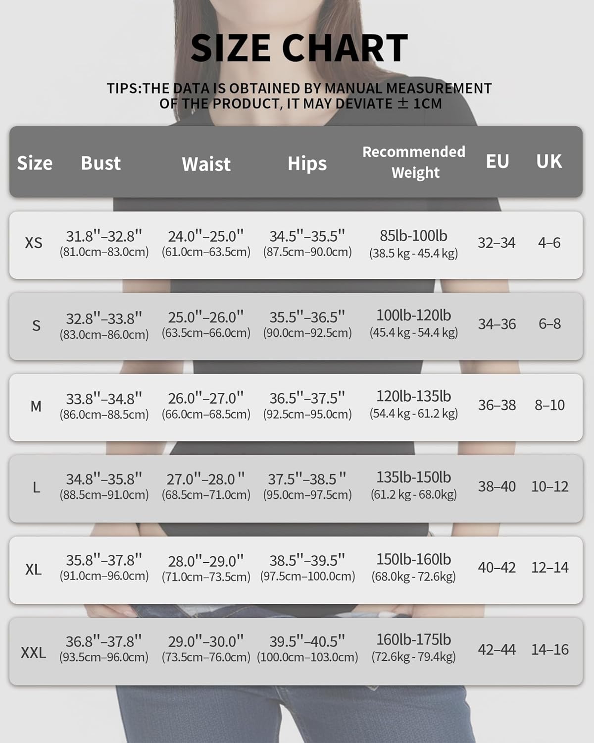 ALGALAROUND Double Lined Short Sleeve Bodysuit for Women Basic T Shirts Body Suits - Image 5