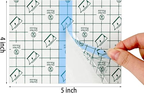 Miniatura 2 de Lothee 50 piezas de parche impermeable para cubierta de ducha, vendaje de cuidado posterior de tatuajes, vendaje de película transparente, cinta