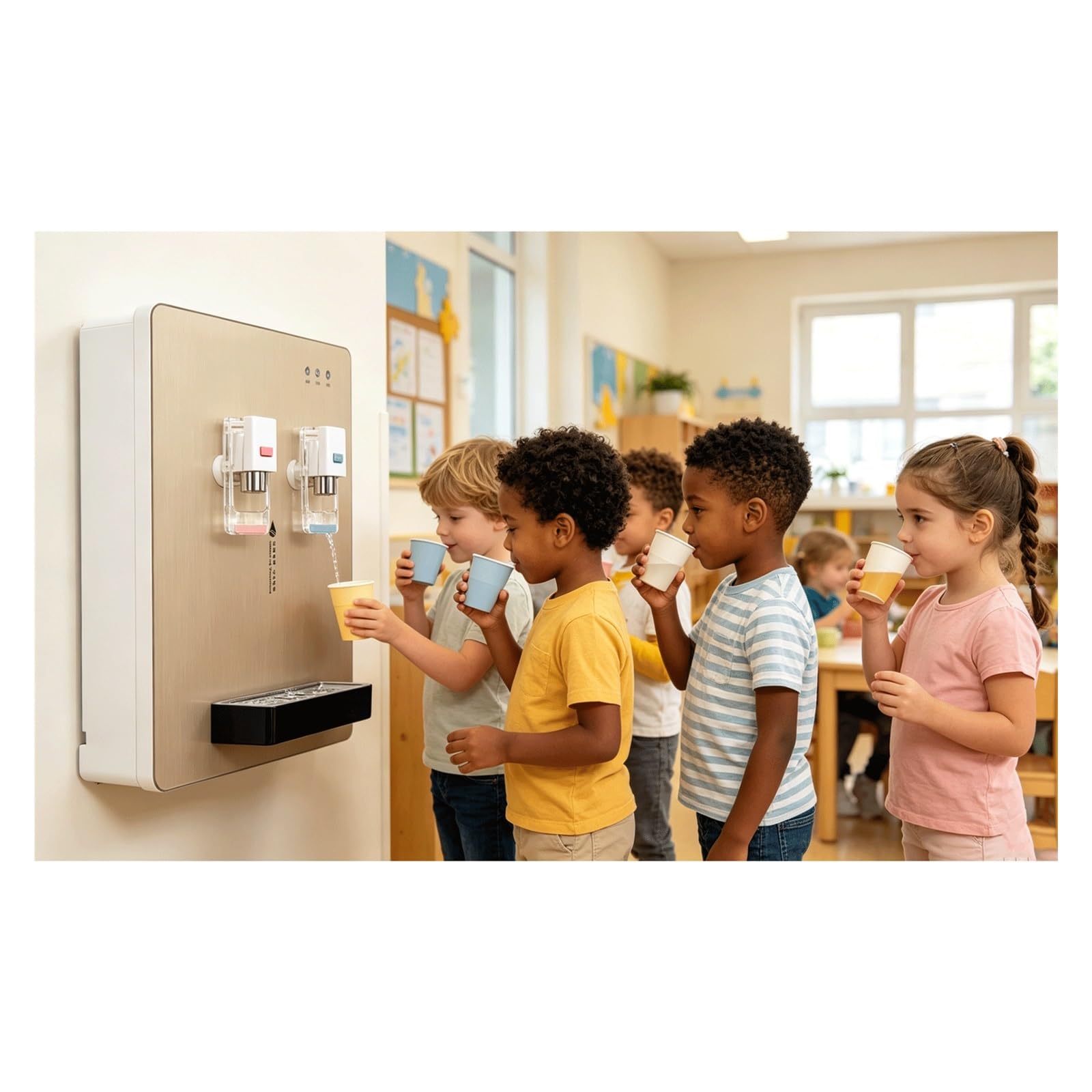 Distributore D'acqua Calda E Fredda Istantanea A Parete, Con Spina Elettrica,Due Temperature,Collegabile Direttamente A Depuratore D'acqua,Per Casa,Ufficio,Soggiorno E Camera Da Letto