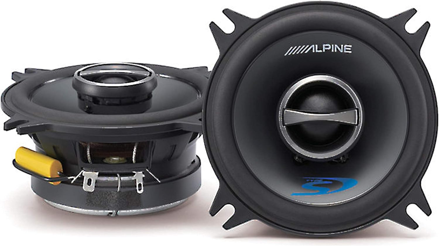 Alpine Type-S SPS-410 4" Coaxial 2-Way Car Audio Speakers
