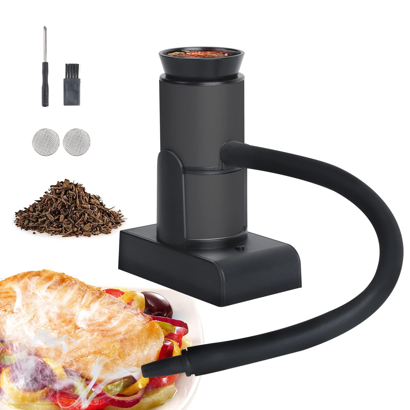 Infuseur de fumée de cuisine pour réussir le saumon fumé maison et les cocktails
