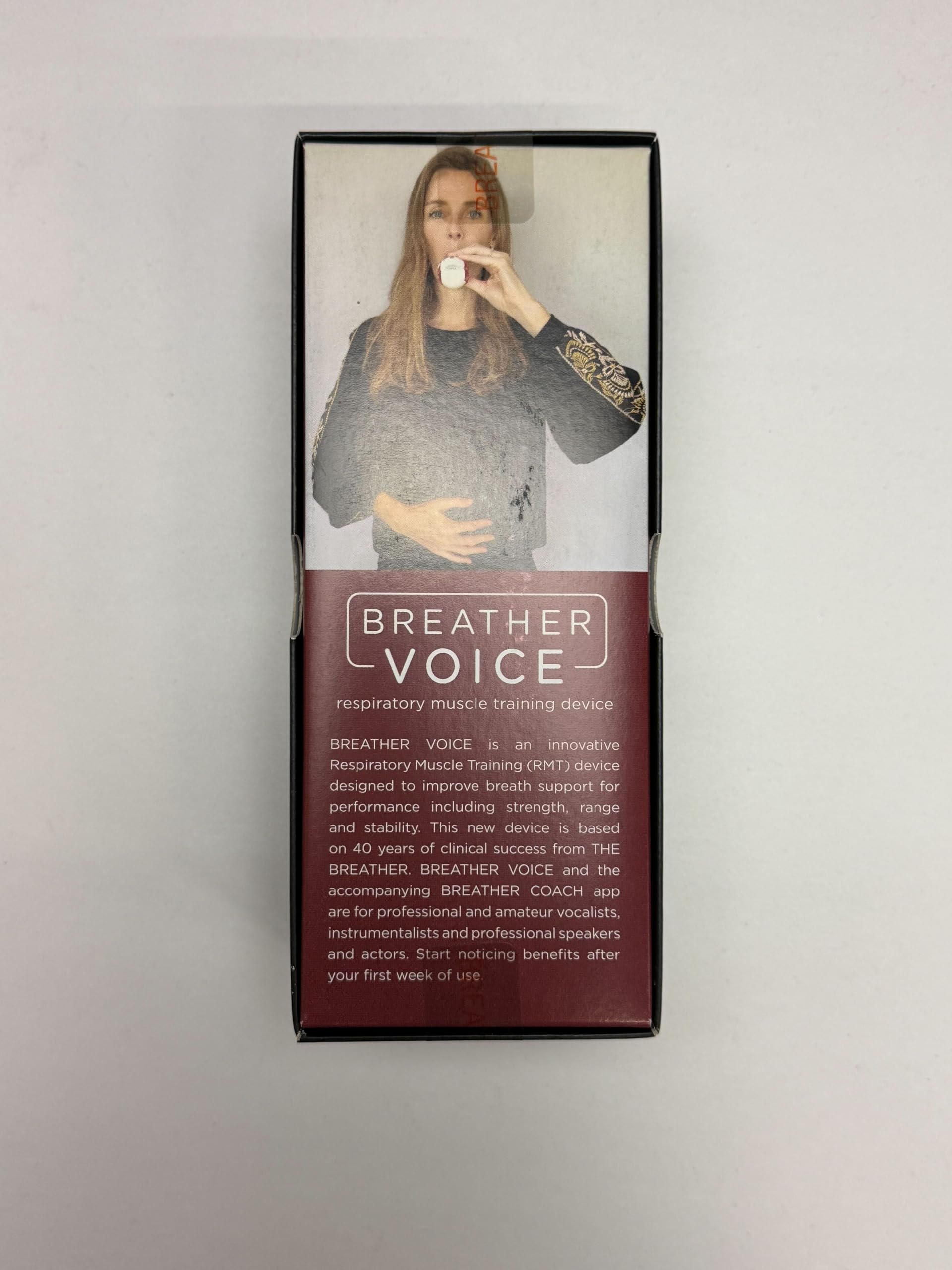 Breather Voice | Handgehaltener unabhängiger Gesangsmuskeltrainer für Sänger, Podcaster, Lautsprecher, Influencer | Verbesserung der Stimmstärke mit sicherem Sprachtrainingsgerät | Geführte mobile App