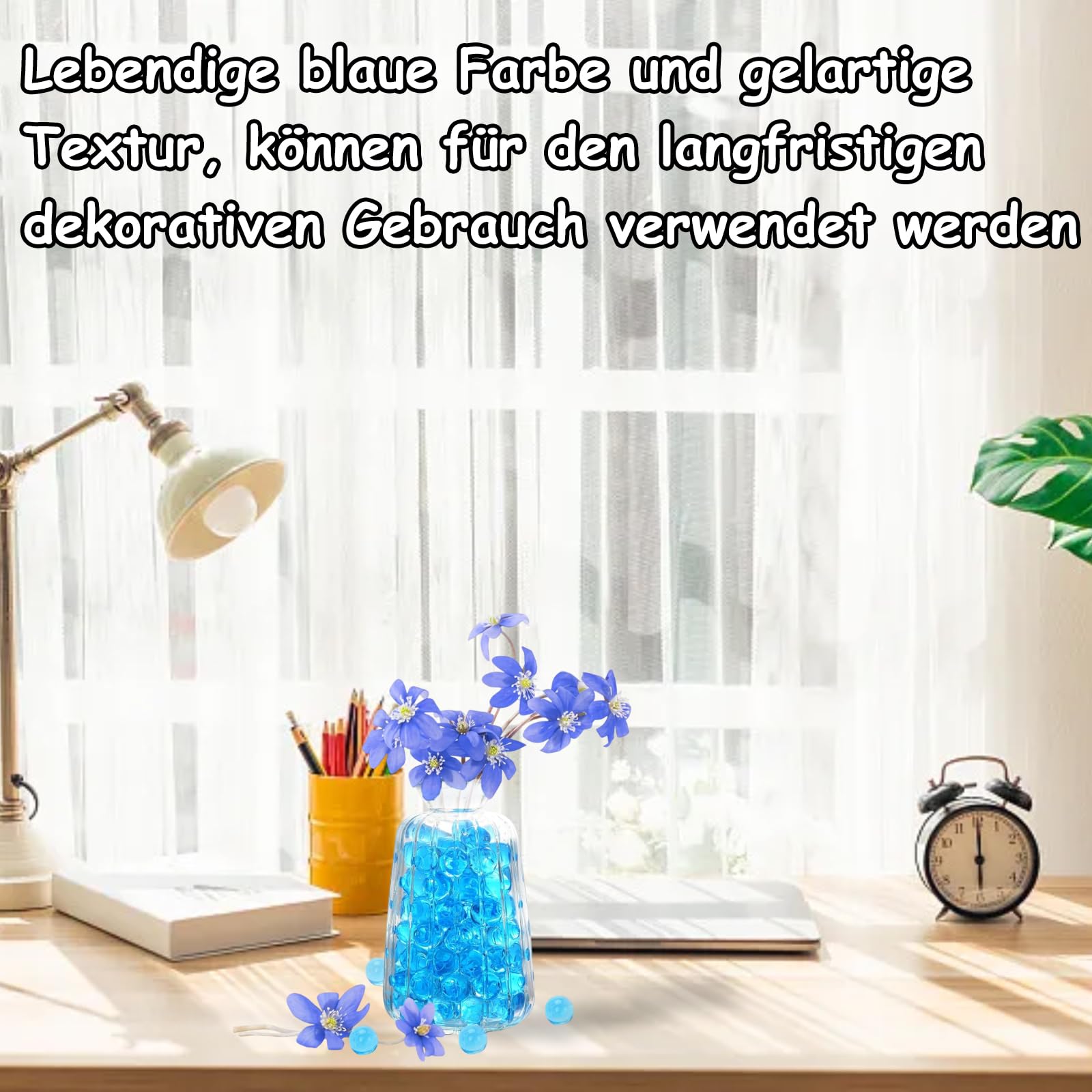 40.000 Blaue Wasserperlen - Vasendekoration & Pflanzengel Wiederverwendbar