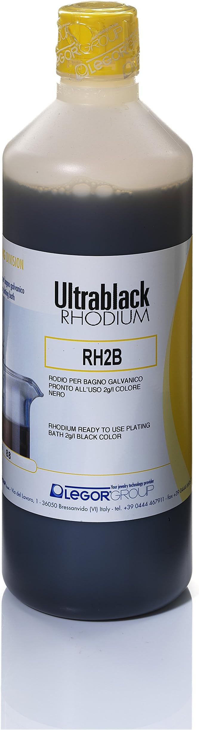 Black Rhodium Ready-to-Use Plating Solution by Legor, 2g/L, RH2B