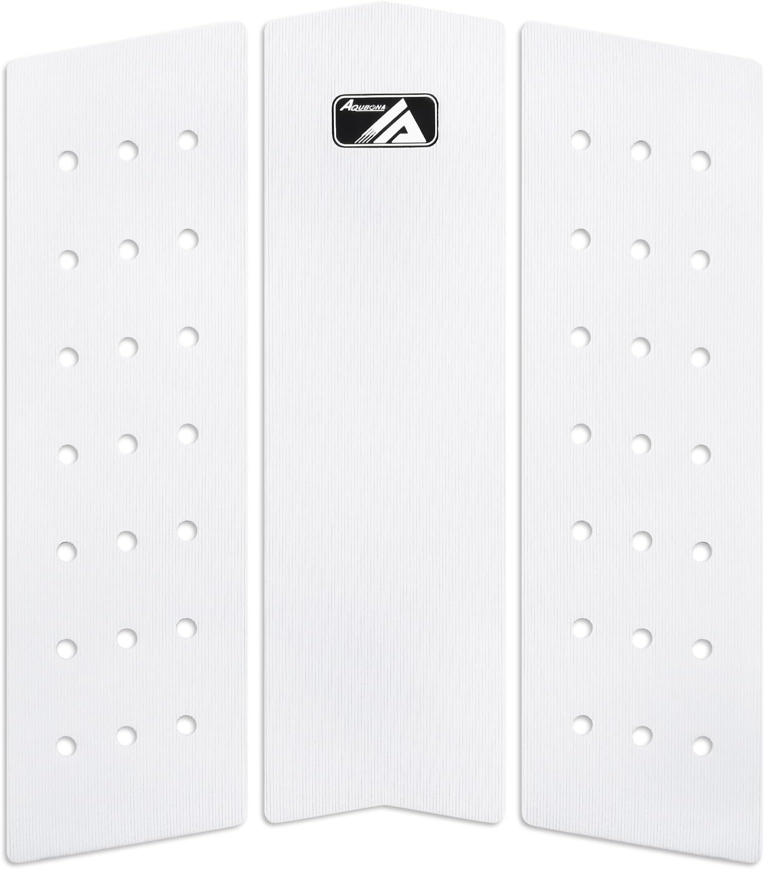 AQUBONA 3 Piece Stomp Pad Surfboard EVA Traction Pad with 3M Adhesive Professional Tail Pad/Applies All Boards - Surfboards, Shortboards, Longboards, Skimboards/Multiple Color Choices