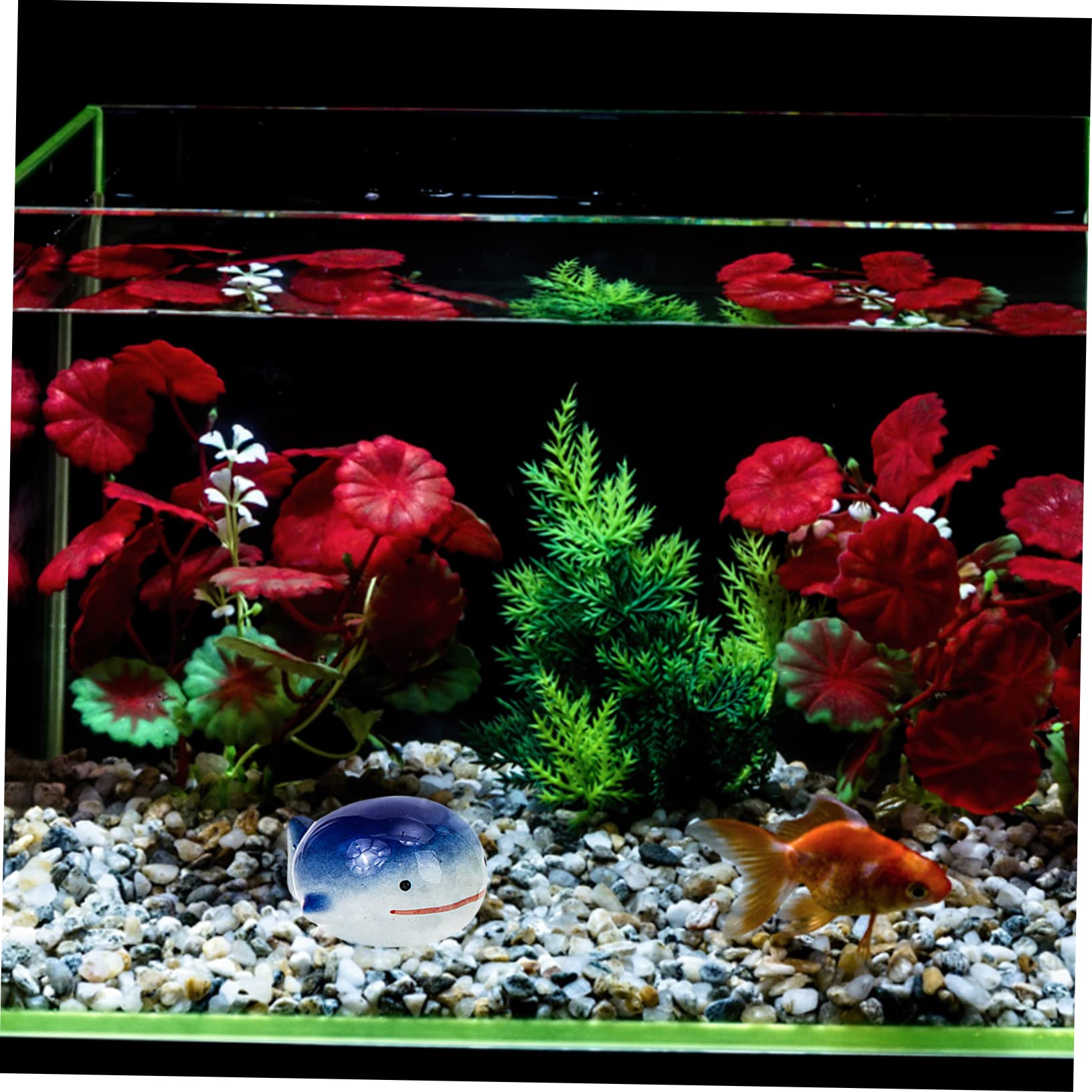 Sosoport 15stücke Handgefertigte Keramik-Dekoration Für Aquarien Schwimmende Ornamente Mit Kreativem Design Für Fischbehälter Leicht Und Praktisch Für Aquarien Und Teiche